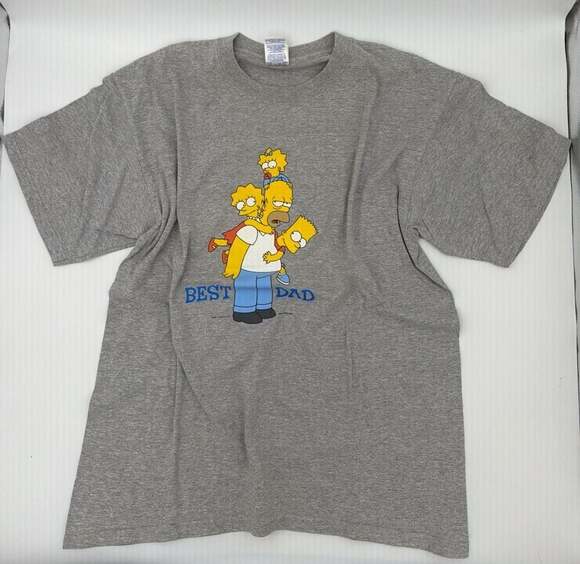 Gildan Other - Vintage 2003 The Simpsons Best Dad Homer Graphic T-Shirt Grey L Tee